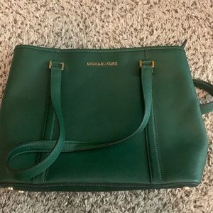 Michael Kors green purse